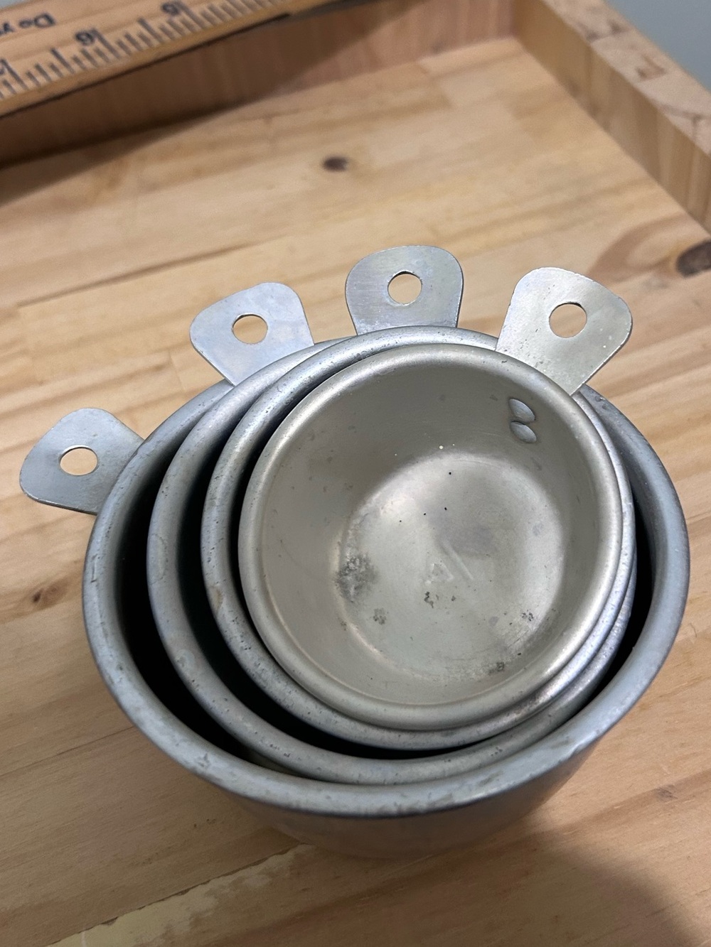 Nested Metal Measuring Cups - Aluminum